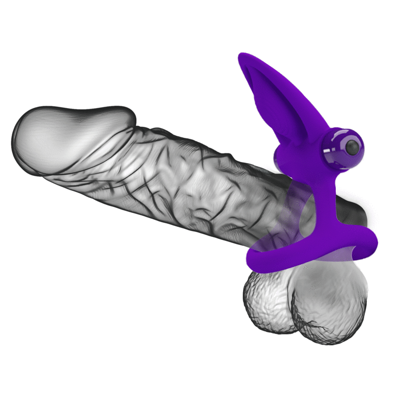 PRETTY LOVE - VIBRATING RING 10 VIBRATIONS VIOLET SILICONE