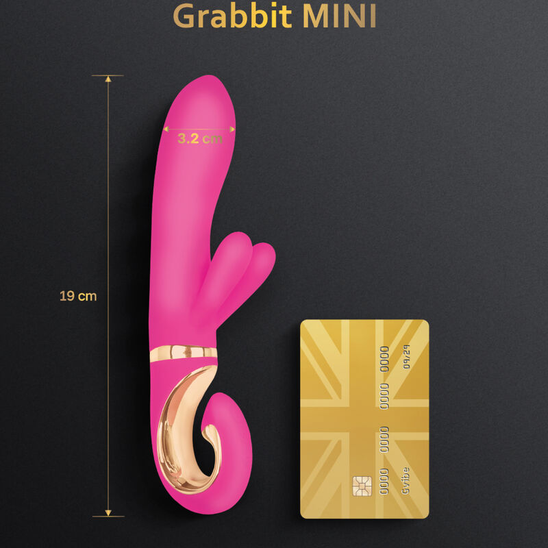 G-VIBE - GRABBIT MINI SILICONE VIBRATOR PINK