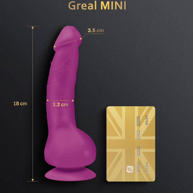 G-VIBE - GREAL MINI VIBRATING DILDO FUCHSIA SILICONE