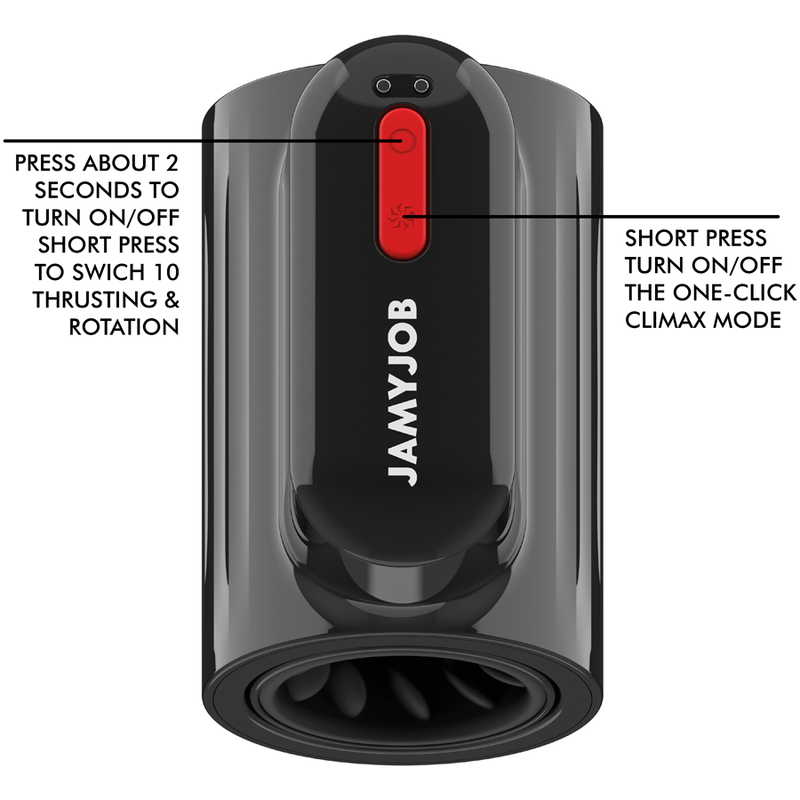 JAMYJOB - VORTEX TURBO MASTURBATOR WITH THRUST AND 360 UP AND DOWN ROTATION