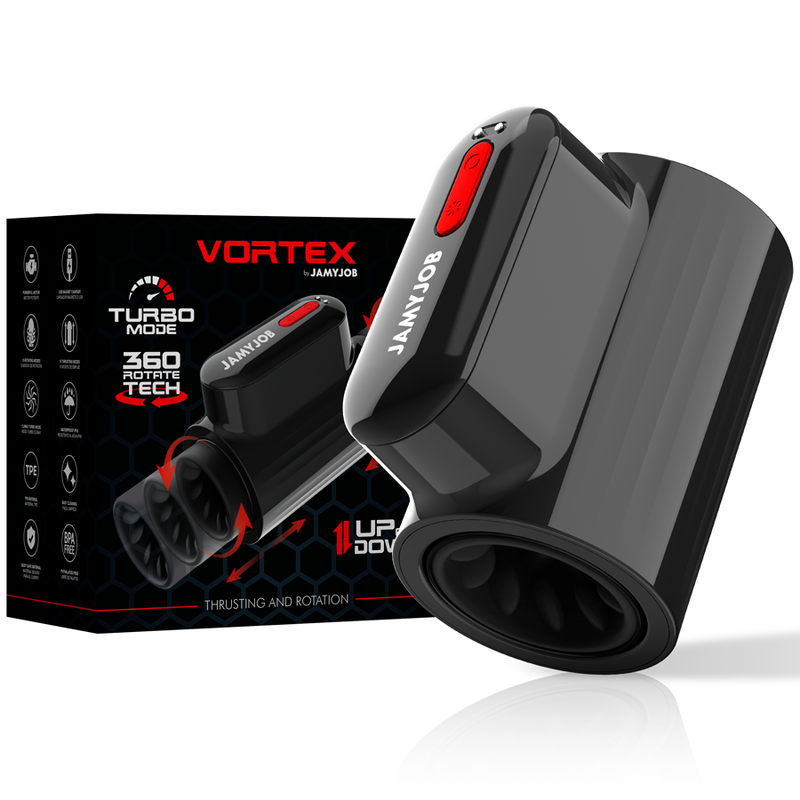 JAMYJOB - VORTEX TURBO MASTURBATOR WITH THRUST AND 360 UP AND DOWN ROTATION