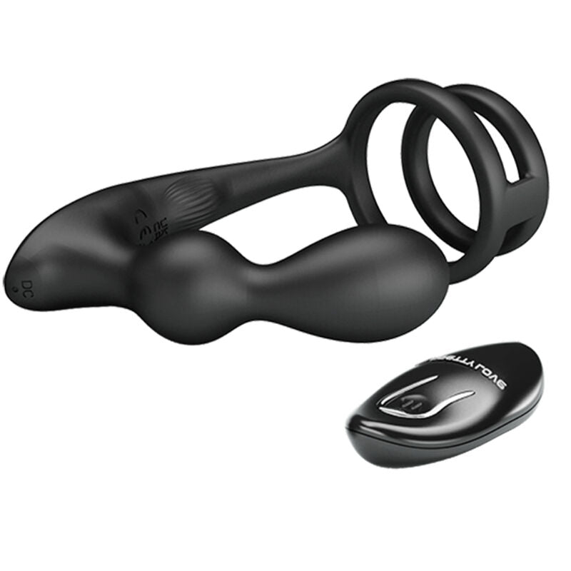 PRETTY LOVE - MARSHALL COCK RING + VIBRATING ANAL PLUG & REMOTE CONTROL