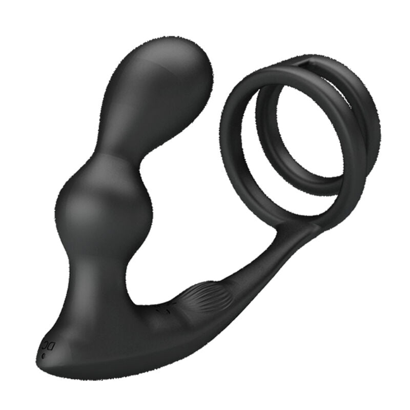 PRETTY LOVE - MARSHALL COCK RING + VIBRATING ANAL PLUG & REMOTE CONTROL