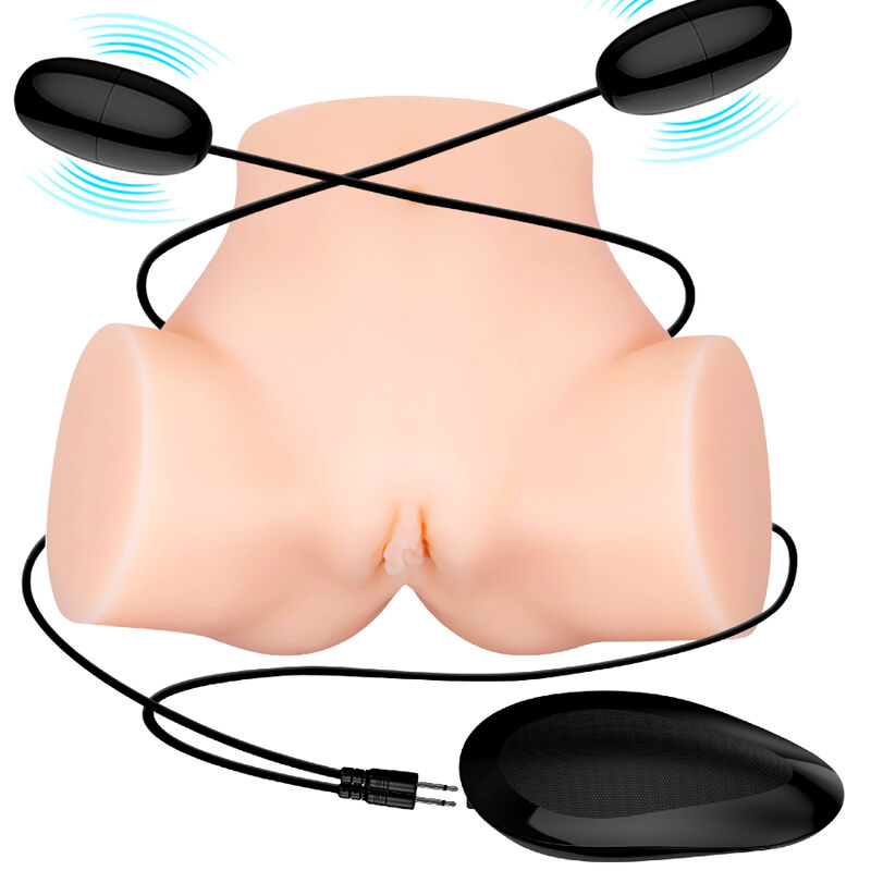 CRAZY BULL - REALISTIC VAGINA AND ANUS VIBRATOR SAMANTHA