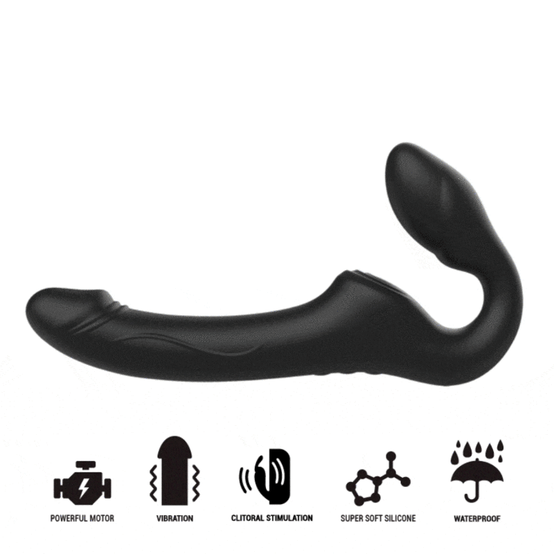 IBIZA - STRAPLESS VIBRATOR WITH PUSH BUTTON REMOTE CONTROL 3 MOTORS 1000 COMBINATIONS