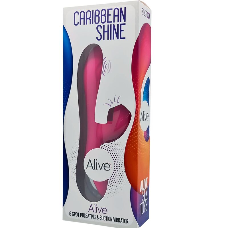 ALIVE - CARIBBEAN SHINE VIBRATOR & SUCTIONER FUCHSIA