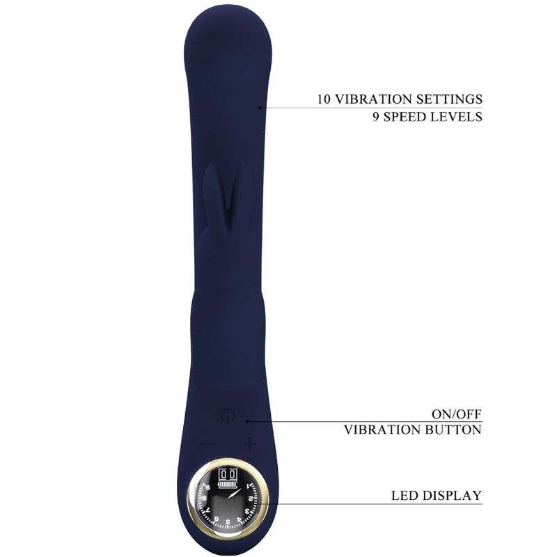 PRETTY LOVE - LAMAR VIBRATOR RABBIT & G-SPOT BLUE