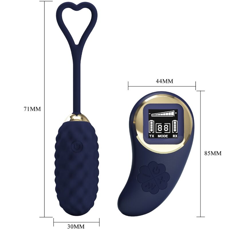 PRETTY LOVE - VIVIAN VIBRATING EGG REMOTE CONTROL BLUE