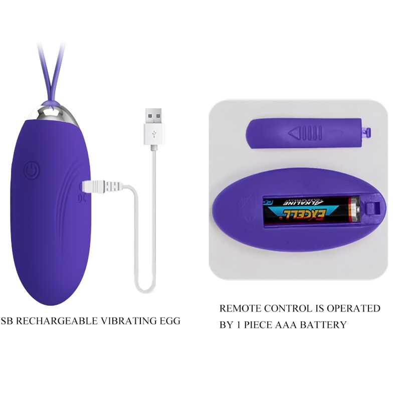 PRETTY LOVE - JENNY YOUTH VIBRATING EGG REMOTE CONTROL VIOLET