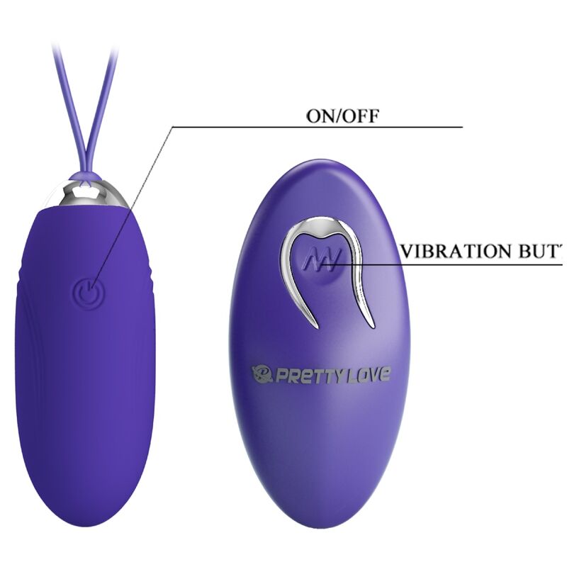 PRETTY LOVE - JENNY YOUTH VIBRATING EGG REMOTE CONTROL VIOLET