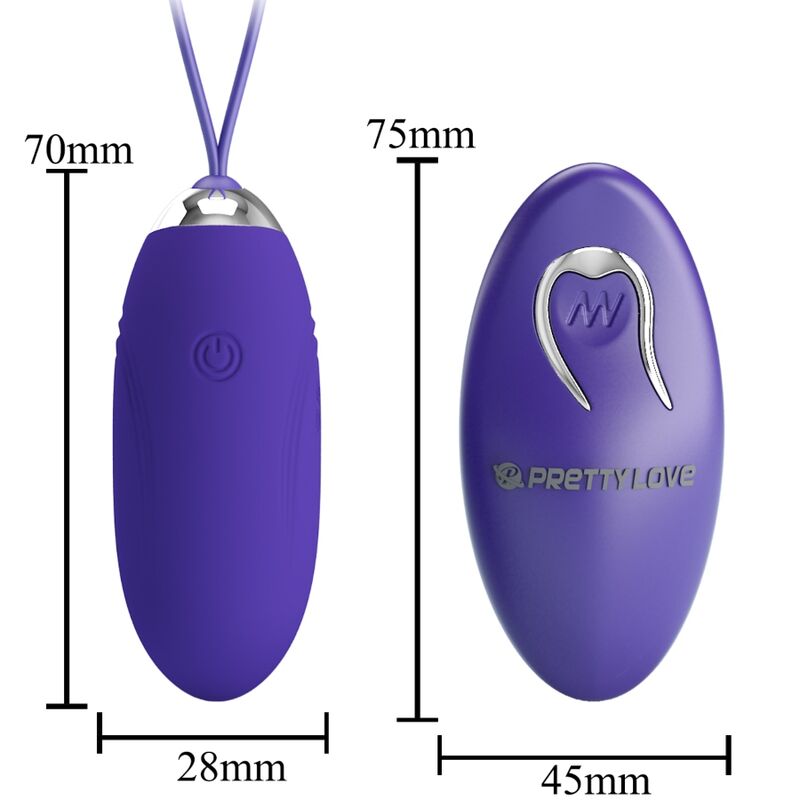 PRETTY LOVE - JENNY YOUTH VIBRATING EGG REMOTE CONTROL VIOLET