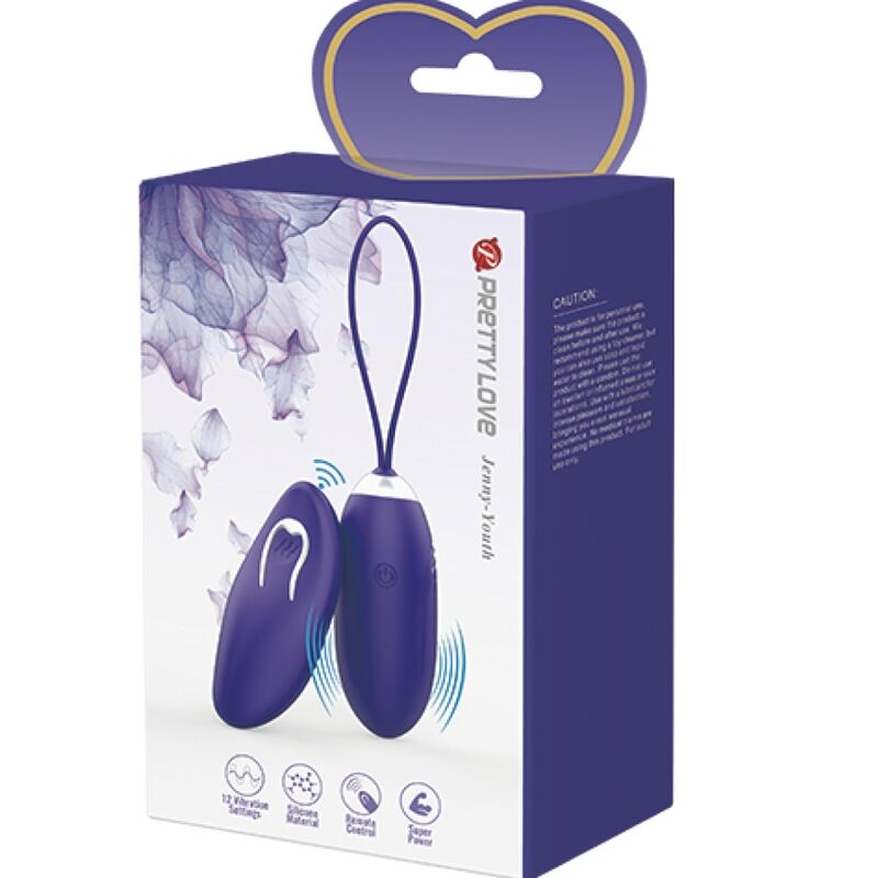 PRETTY LOVE - JENNY YOUTH VIBRATING EGG REMOTE CONTROL VIOLET