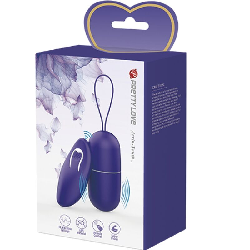 PRETTY LOVE - ARVIN YOUTH VIBRATING EGG REMOTE CONTROL VIOLET