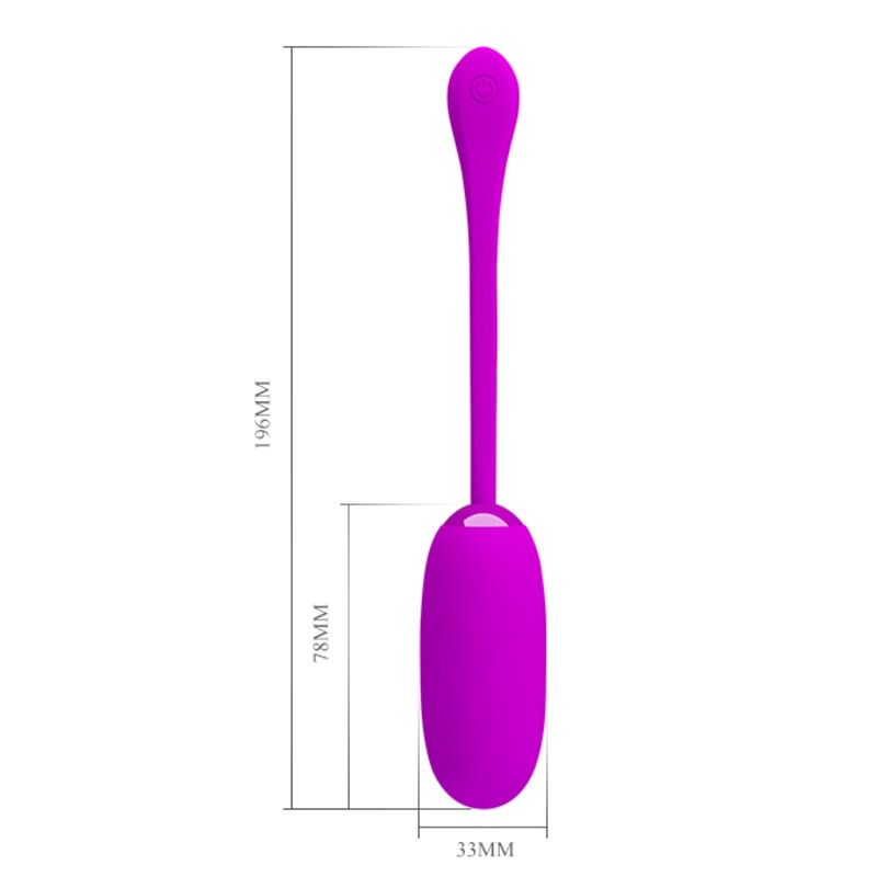 PRETTY LOVE - JULIUS WATERPROOF & RECHARGEABLE VIBRATING EGG PURPLE