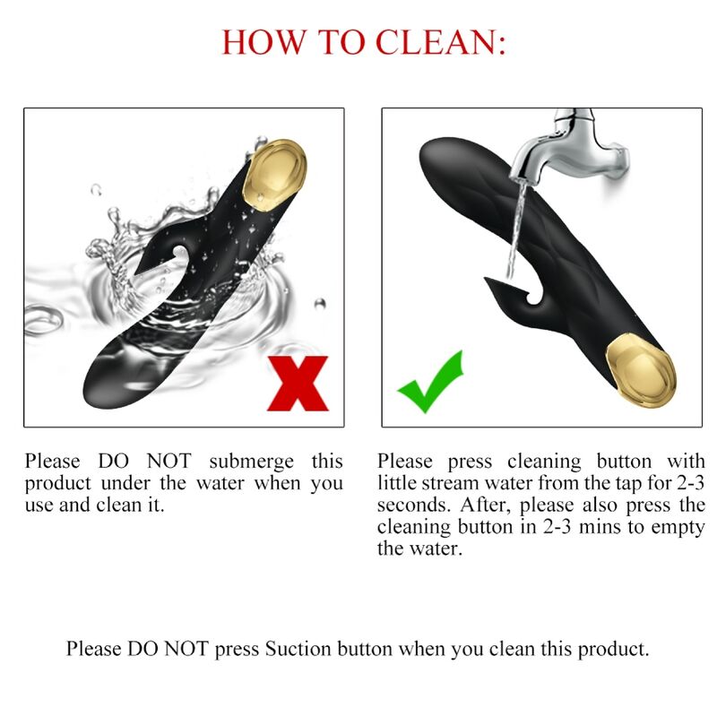 PRETTY LOVE - RECHARGEABLE GOLD PLATED LUXURY VIBRATOR BLACK
