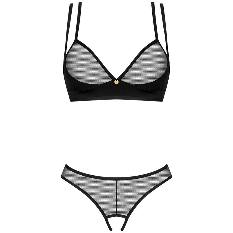 OBSESSIVE - NESARI SET DOS PIEZAS CROTCHLESS XL/XXL