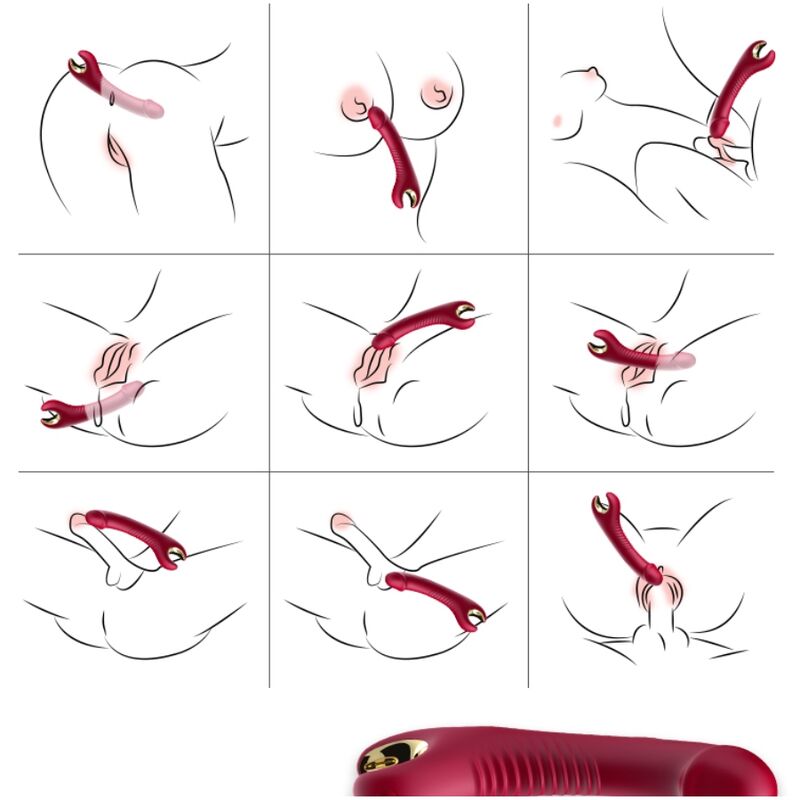 ARMONY - PRINCE VIBRATOR DILDO & RED ROTATOR