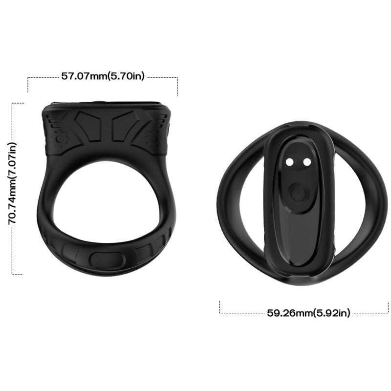 ARMONY - BLACK VIBRATING & MULTI-POSITION RING