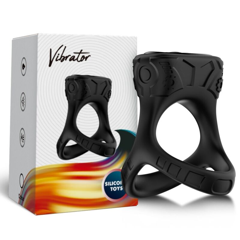 ARMONY - BLACK VIBRATING & MULTI-POSITION RING