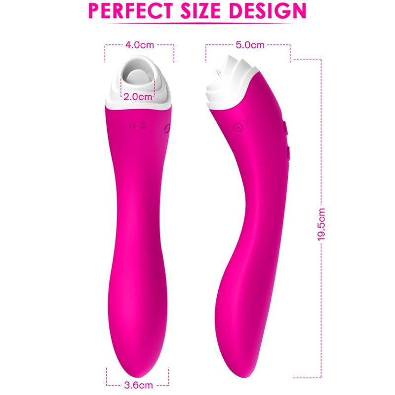 ARMONY - FAIRYLAND CLITORIS TONGUE STIMULATOR & FUCHSIA VIBRATOR