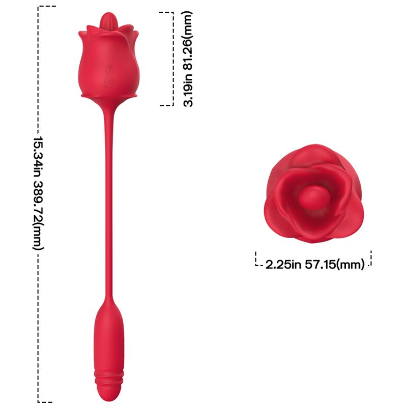 ARMONY - PINK 3 IN 1, STIMULATOR, SUCTION AND UP&DOWN WITH RED TAIL