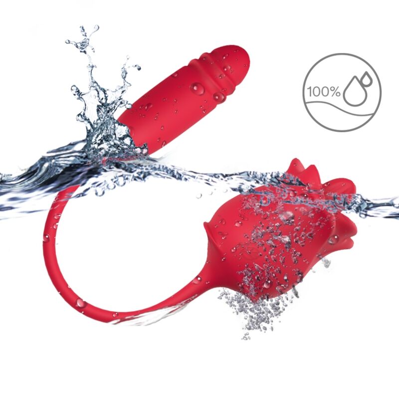 ARMONY - PINK 3 IN 1, STIMULATOR, SUCTION AND UP&DOWN WITH RED TAIL
