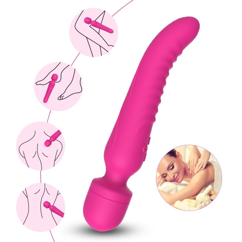 ARMONY - MISSION MASSAGER & VIBRATOR WITH HEAT EFFECT FUCHSIA