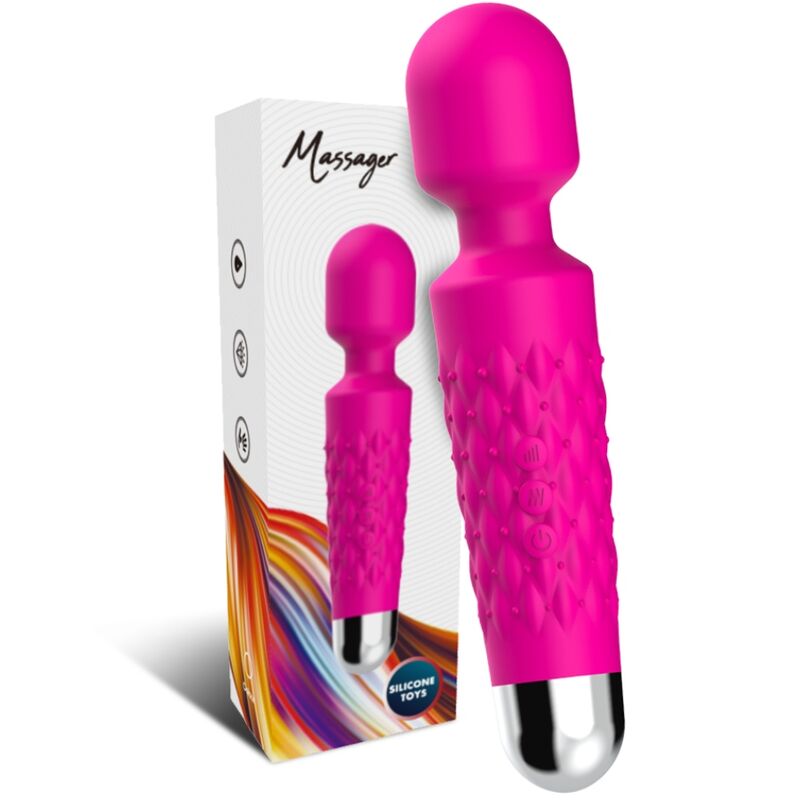ARMONY - POSTMAN FLEXIBLE HEAD MASSAGER & VIBRATOR FUCHSIA