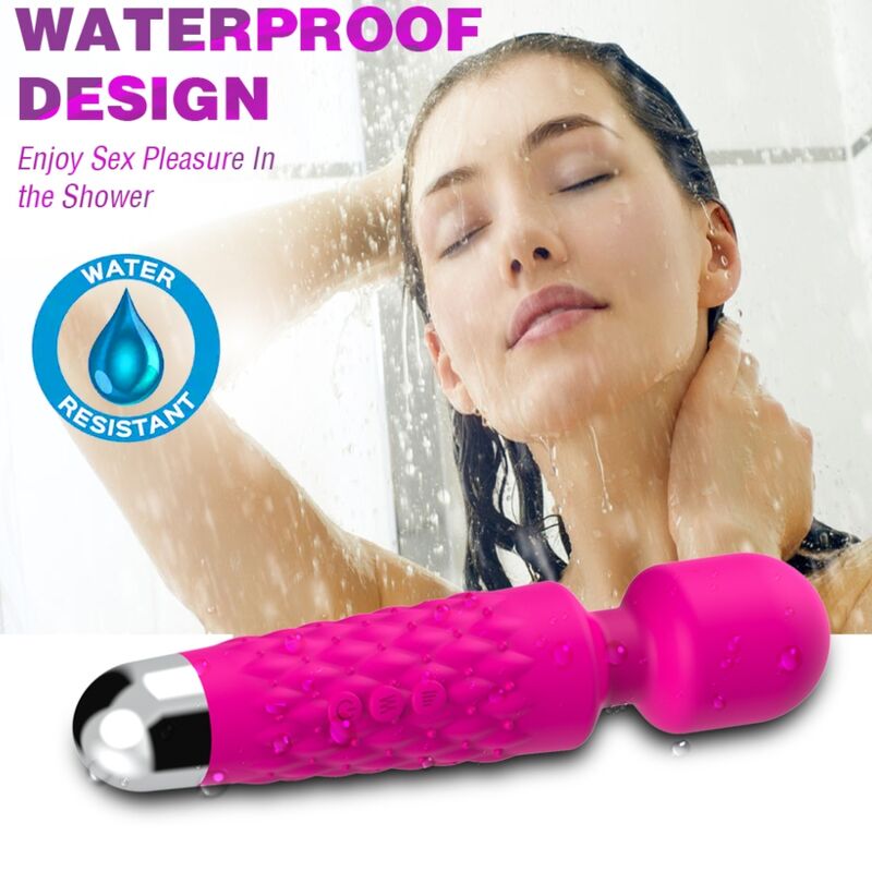 ARMONY - POSTMAN FLEXIBLE HEAD MASSAGER & VIBRATOR FUCHSIA