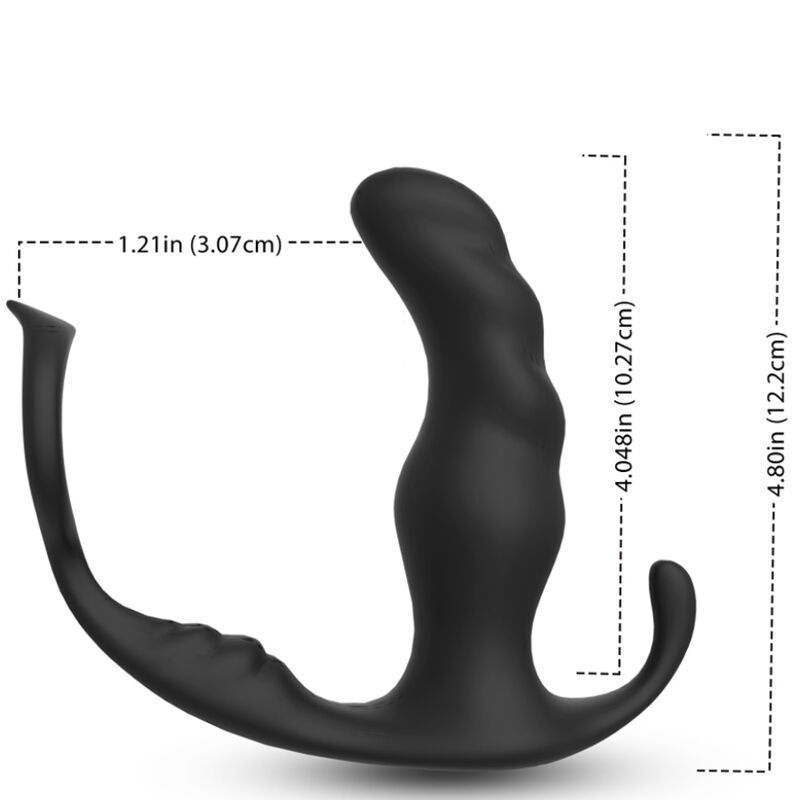 ARMONY - KNIGHT ANAL PROSTATE VIBRATOR & REMOTE CONTROL RING BLACK
