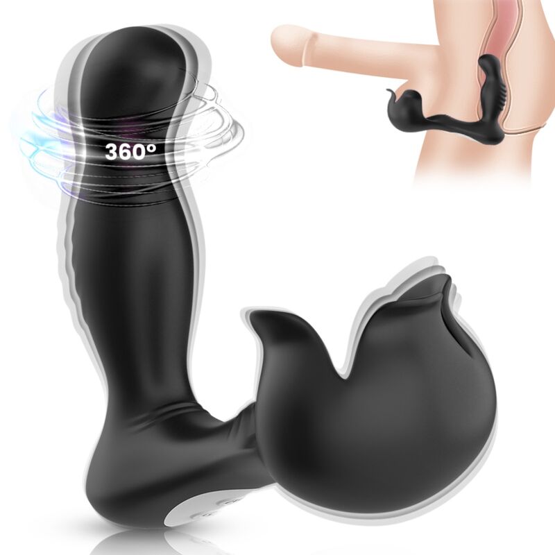 ARMONY - SURROUND ANAL VIBRATOR & TESTICLE STIMULATOR REMOTE CONTROL BLACK