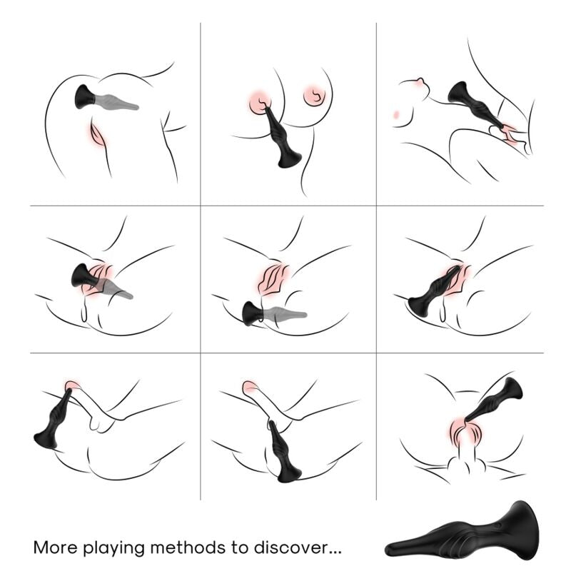 ARMONY - BLACK REMOTE CONTROL VIBRATOR & ANAL PLUG