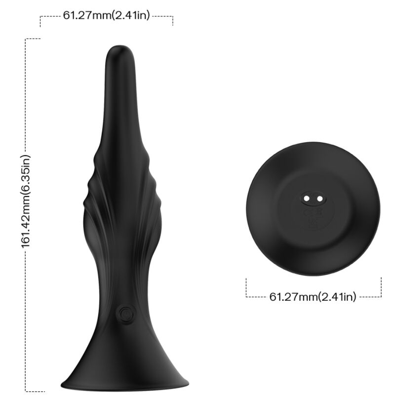 ARMONY - BLACK REMOTE CONTROL VIBRATOR & ANAL PLUG