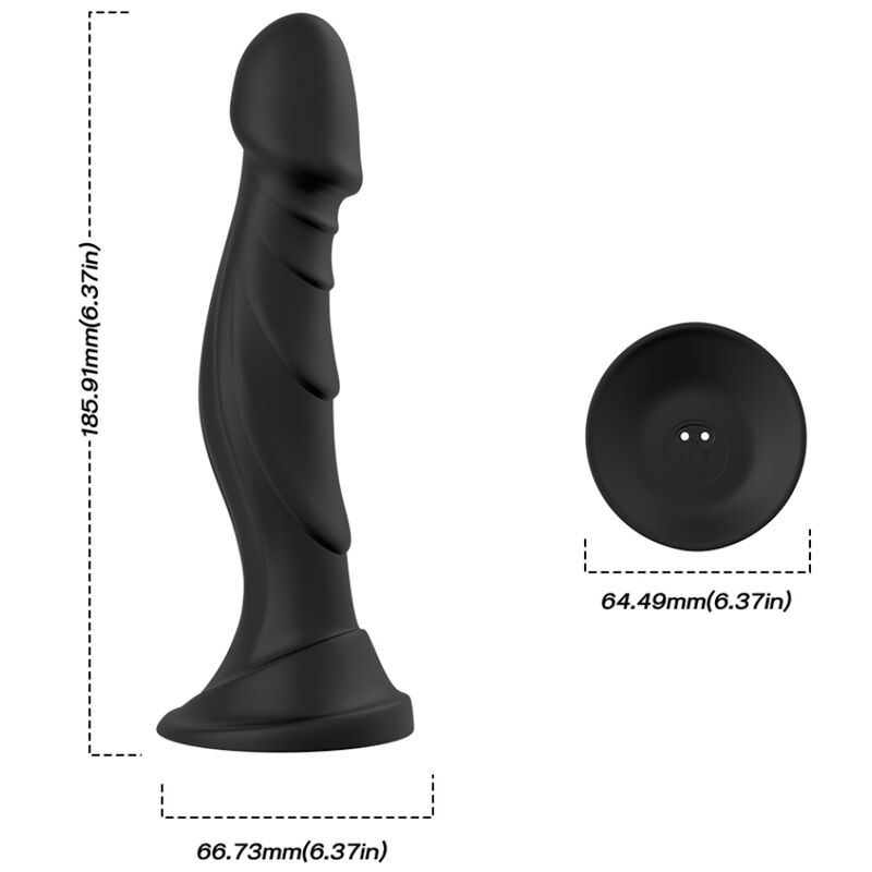 ARMONY - VIBRATING DILDO & ANAL PLUG REMOTE CONTROL BLACK