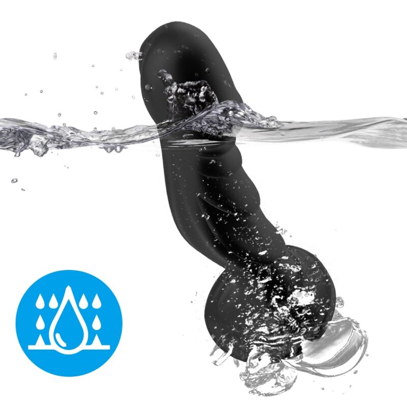 ARMONY - VIBRATING DILDO & ANAL PLUG REMOTE CONTROL BLACK