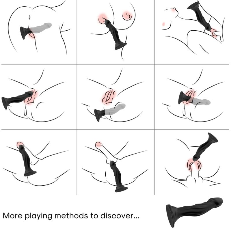ARMONY - VIBRATING DILDO & ANAL PLUG REMOTE CONTROL BLACK
