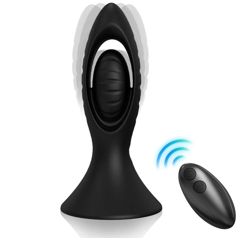 ARMONY - BLACK SILICONE VIBRATOR & ANAL PLUG