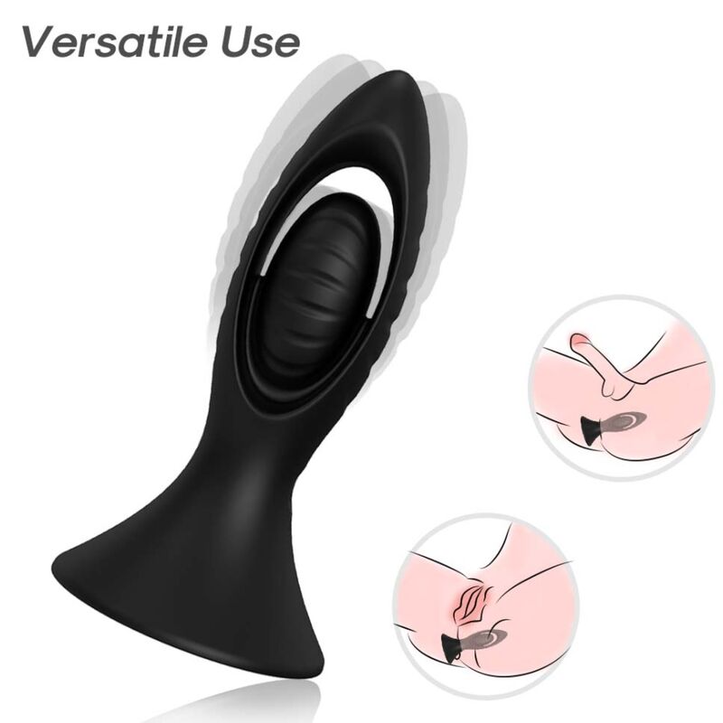 ARMONY - BLACK SILICONE VIBRATOR & ANAL PLUG
