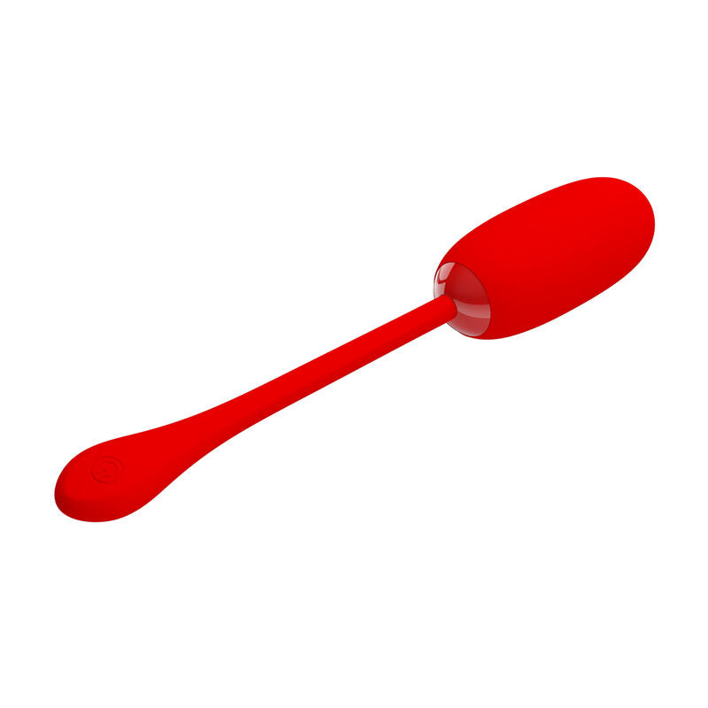 PRETTY LOVE - JULIUS WATERPROOF & RECHARGEABLE VIBRATING EGG RED