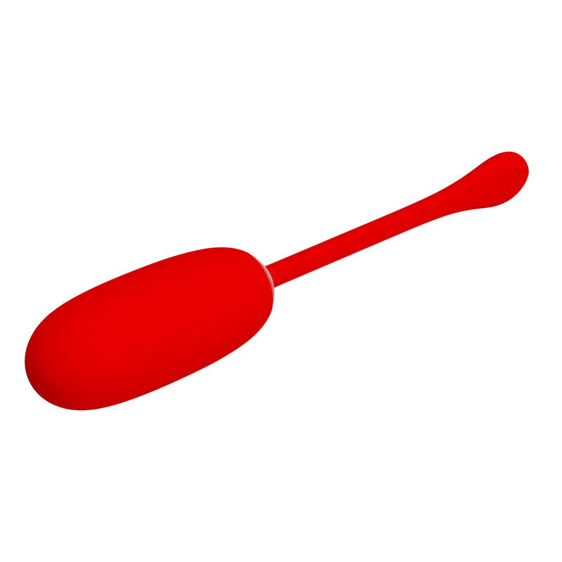 PRETTY LOVE - JULIUS WATERPROOF & RECHARGEABLE VIBRATING EGG RED