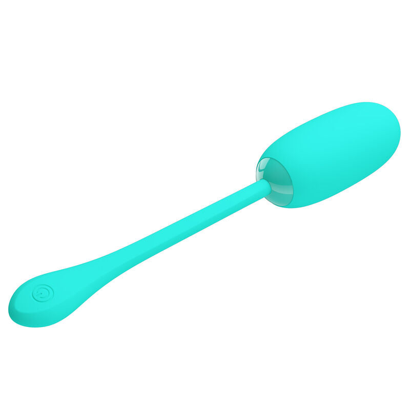 PRETTY LOVE - JULIUS WATERPROOF & RECHARGEABLE VIBRATING EGG AQUA GREEN