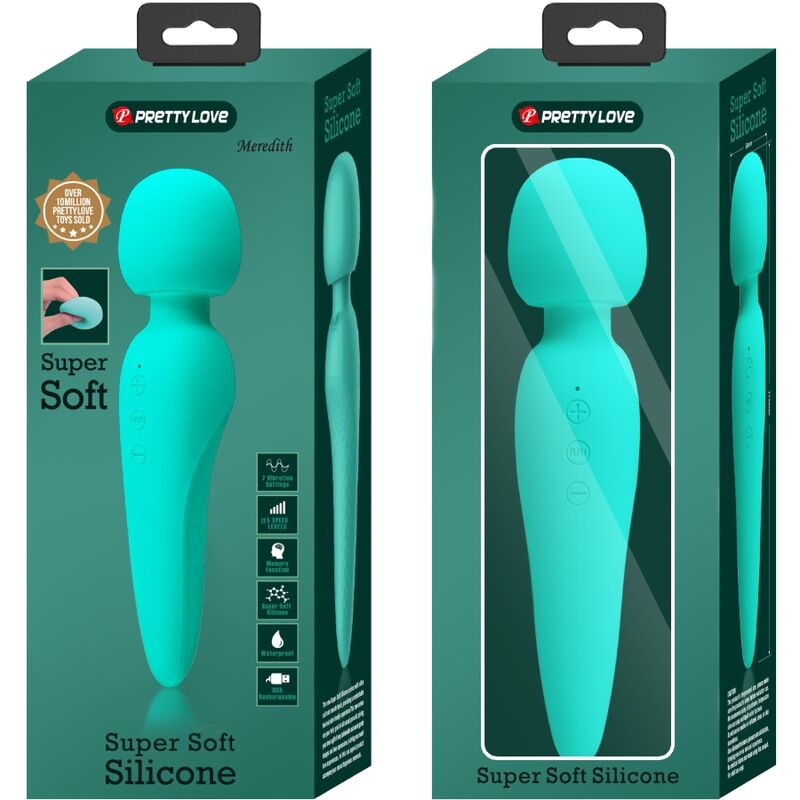 PRETTY LOVE - MEREDITH MASSAGER 12 VIBRATION MODES WATER GREEN
