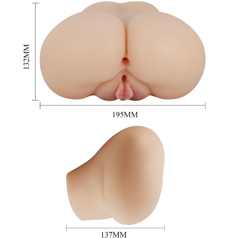 CRAZY BULL - REALISTIC VAGINA AND ANUS VIBRATOR LUNA