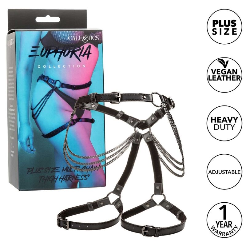 CALEXOTICS - EUPHORIA CHAIN THIGH HARNESS PLUS SIZE