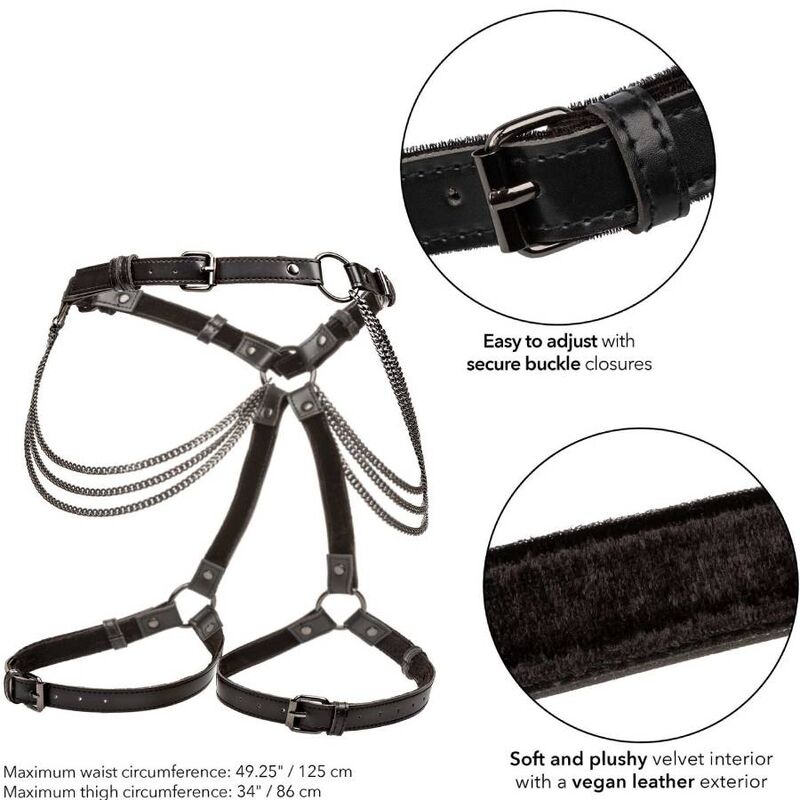 CALEXOTICS - EUPHORIA CHAIN THIGH HARNESS PLUS SIZE