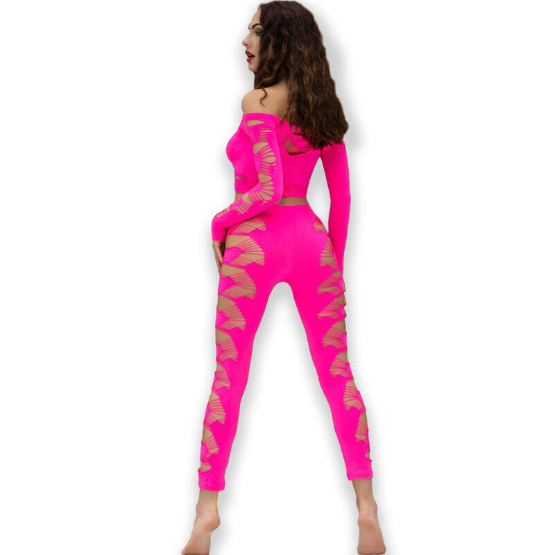 CHILIROSE - CR 4632 TOP & PANTS FUCHSIA S/L