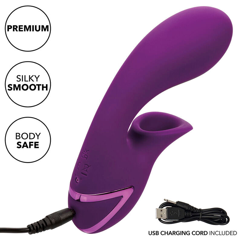CALEXOTICS - HUNTINGTON BEACH HEARTBREAKER STIMULATOR & SUCTIONER PURPLE BY CALIFORNIA DREAMING