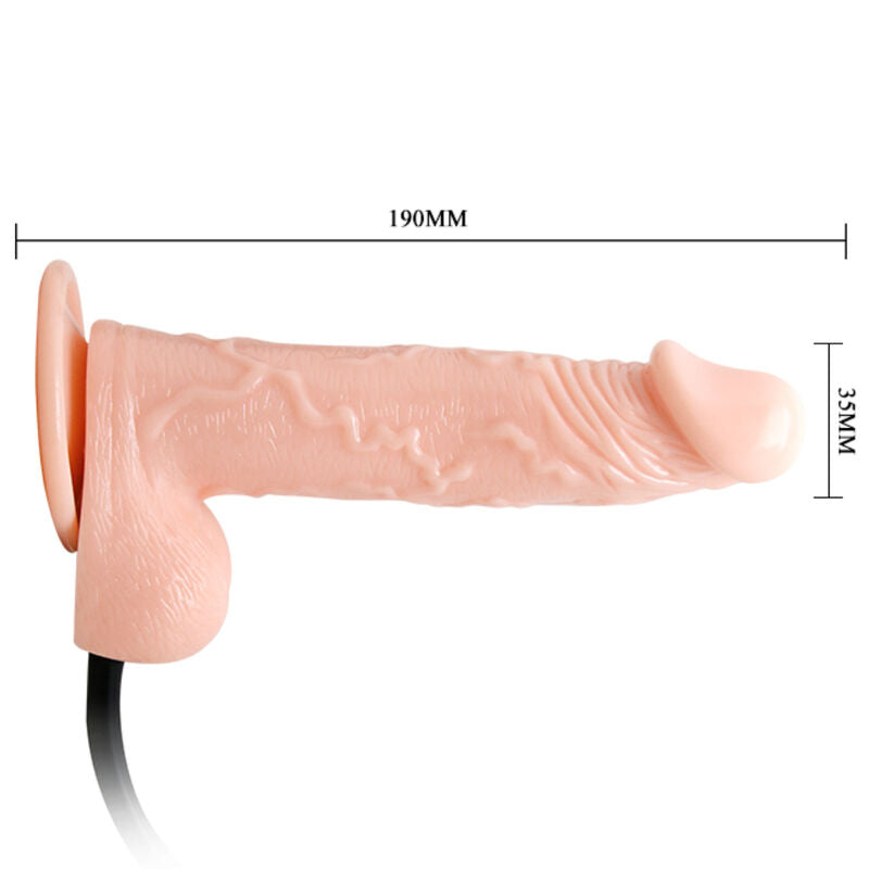 DANCE - INFLATABLE REALISTIC INFLATABLE DILDO WITH SUCTION CUP 15 CM