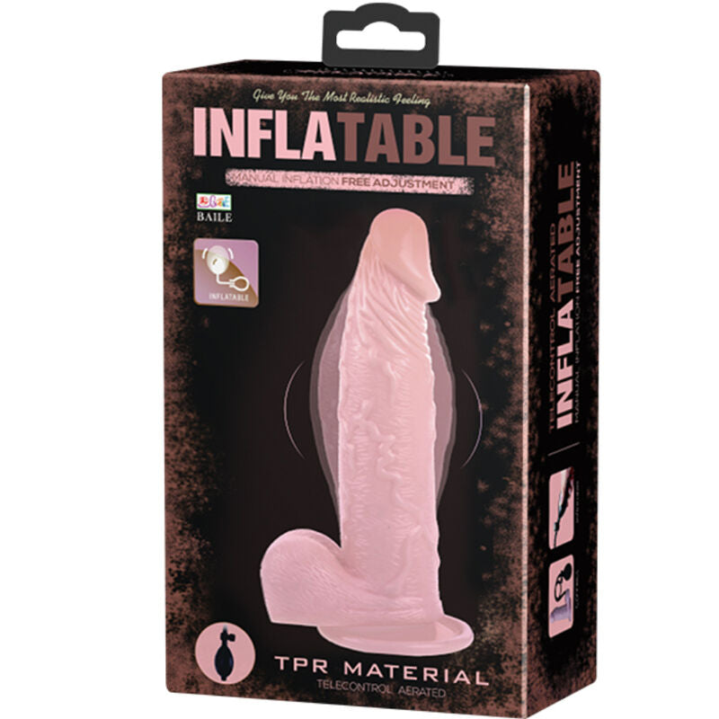 DANCE - INFLATABLE REALISTIC INFLATABLE DILDO WITH SUCTION CUP 15 CM