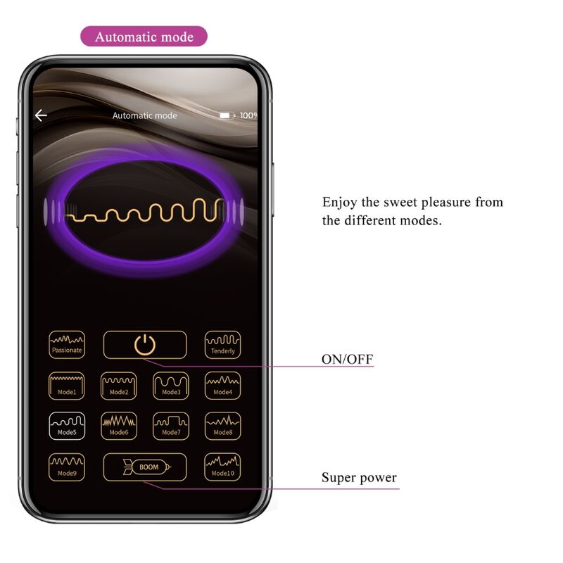 PRETTY LOVE - FISHERMAN APP CONTROLLED LILAC VIBRATING EGG
